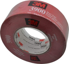 3M - 2" x 55m Red Duct Tape - 8.1 mil, Rubber Adhesive, Polyethylene Film Backing, 32 Lb/ln Tensile Strength, 200°F Max, Series 3900 - Americas Industrial Supply