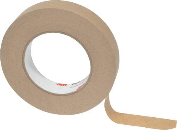 3M - 1" Wide x 60 Yd Long Tan Paper Masking Tape - Series 2515, 6.7 mil Thick, 36 In/Lb Tensile Strength - Americas Industrial Supply