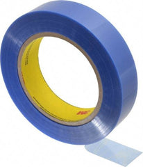 3M - 1" Wide x 72 Yd Long Blue Polyester Film Painter's Tape - Series 8902, 3.5 mil Thick, 46 In/Lb Tensile Strength - Americas Industrial Supply