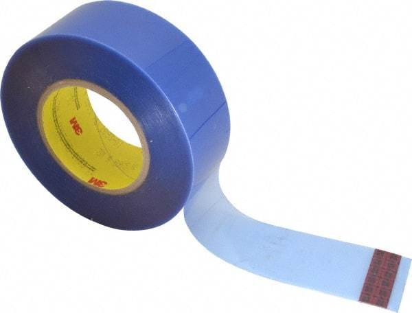 3M - 2" Wide x 72 Yd Long Blue Polyester Film Painter's Tape - Series 8905, 6.5 mil Thick, 110 In/Lb Tensile Strength - Americas Industrial Supply