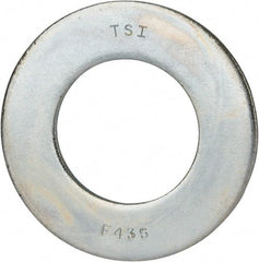 Value Collection - 1-3/4" Screw, Grade 8 Alloy Steel SAE Flat Washer - 1-7/8" ID x 3-3/8" OD, 0.196" Thick, Zinc-Plated Finish - Americas Industrial Supply