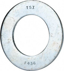 Value Collection - 2" Screw, Grade 8 Alloy Steel SAE Flat Washer - 2-1/8" ID x 3-3/4" OD, 0.196" Thick, Zinc-Plated Finish - Americas Industrial Supply