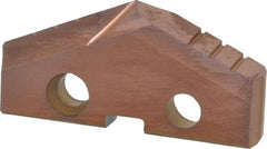 Allied Machine and Engineering - 1-21/32" Diam x 1/4" Thick, Seat Code 3, 132° Included Angle Spade Drill Insert - AM200 Coated, Cobalt, Grade Super Cobalt, Series GEN2 T-A - Americas Industrial Supply