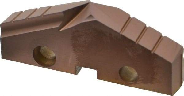 Allied Machine and Engineering - 2-3/32" Diam x 5/16" Thick, Seat Code 4, 132° Included Angle Spade Drill Insert - AM200 Coated, Cobalt, Series GEN2 T-A - Americas Industrial Supply
