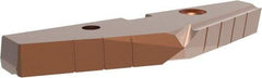 Allied Machine and Engineering - 110mm Diam x 7/16" Thick, Seat Code 8, 144° Included Angle Spade Drill Insert - AM200 Coated, Cobalt, Grade Super Cobalt, Series GEN2 T-A - Americas Industrial Supply