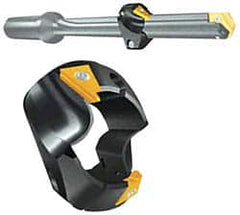 Allied Machine and Engineering - Series T-ACR-45, 0.69" ID, 1-3/8" Overall Diam, 51/64" OAL Drilling Chamfer Ring - T-ACRI-45-B-C5A Insert, 45° Chamfer, 2 Inserts - Americas Industrial Supply