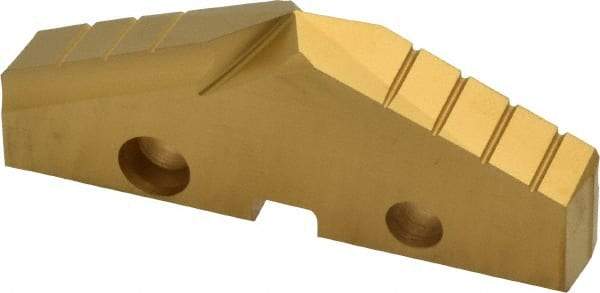 Allied Machine and Engineering - 2-7/32" Diam x 5/16" Thick, Seat Code 4, 132° Included Angle Spade Drill Insert - TiN Coated, Cobalt, Grade Super Cobalt, Series GEN2 T-A - Americas Industrial Supply