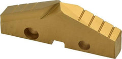Allied Machine and Engineering - 2-7/32" Diam x 5/16" Thick, Seat Code 4, 132° Included Angle Spade Drill Insert - TiN Coated, Cobalt, Grade Super Cobalt, Series GEN2 T-A - Americas Industrial Supply