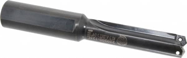 Allied Machine and Engineering - Series 2, 31/32 to 1-3/8" Diam, 1-1/4" Diam Straight Shank, Straight Flute Spade Drill - 3-3/8" Max Depth, 4-41/64" Body Length, 8" OAL, Short Length, Through Coolant - Americas Industrial Supply