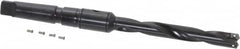 Allied Machine and Engineering - Series 1, 45/64 to 15/16" Diam, 3MT Taper Shank, Helical Flute Spade Drill - 4-3/4" Max Depth, 7-39/64" Body Length, 11-5/32" OAL, Intermediate Length, Through Coolant - Americas Industrial Supply
