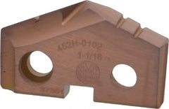 Allied Machine and Engineering - 1-1/16" Diam x 3/16" Thick, Seat Code 2, 132° Included Angle Spade Drill Insert - AM200 Coated, Cobalt, Grade Super Cobalt, Series GEN2 T-A - Americas Industrial Supply