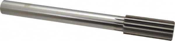 Alvord Polk - 1-1/4" Cobalt 12 Flute Chucking Reamer - Straight Flute, 1" Straight Shank, 3" Flute Length, 11-1/2" OAL - Americas Industrial Supply