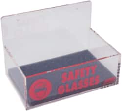 PRO-SAFE - 6 Pair Tray Style Acrylic Safety Glasses Dispenser - 9 Inch Wide x 3-1/4 Inch High x 6 Inch Deep, Table and Wall Mount - Americas Industrial Supply