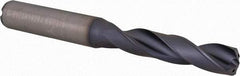 Kennametal - 10.2mm 140° Spiral Flute Solid Carbide Screw Machine Drill Bit - Multilayer TiAlN Finish, Right Hand Cut, 55mm Flute Length, 102mm OAL, Standard Point, Straight Shank, Through Coolant - Americas Industrial Supply