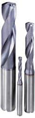 Kennametal - 19/64", 132° Point, Spiral Flute, Solid Carbide Taper Length Drill Bit - TiAlN Finish, 2.8346" Flute Length, 4.3307" OAL, Series B978 - Americas Industrial Supply
