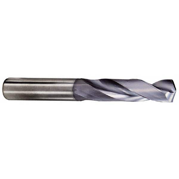 Kennametal - 5/32" 132° Spiral Flute Solid Carbide Taper Length Drill Bit - Americas Industrial Supply