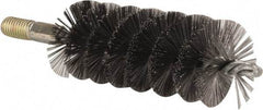 Value Collection - 1-3/4" Diam Helical Steel Tube Brush - 0.012" Filament Diam, 4-1/4" Brush Length, 7-1/2" OAL, 1/2-12 Male Shank - Americas Industrial Supply