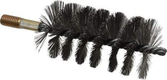 Value Collection - 2-1/4" Diam Helical Steel Tube Brush - Single Spiral, 0.012" Filament Diam, 4-1/4" Brush Length, 7-1/2" OAL, 1/2-12 Male Shank - Americas Industrial Supply