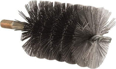 Value Collection - 3" Diam Helical Steel Tube Brush - 0.014" Filament Diam, 4-1/4" Brush Length, 7-1/2" OAL, 1/2-12 Male Shank - Americas Industrial Supply