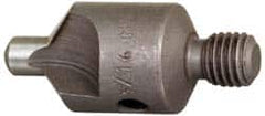 Made in USA - 2-1/2" OAL, 1/2" Head Diam, 2 Flute, 100° Incl Angle, Integral Pilot, Adjustable Stop Countersink - Americas Industrial Supply