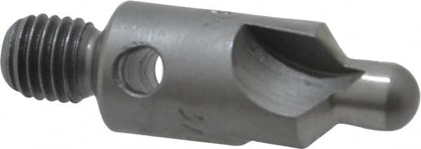 Made in USA - 2-1/2" OAL, 3/8" Head Diam, 3 Flute, 100° Incl Angle, Integral Pilot, Adjustable Stop Countersink - Americas Industrial Supply