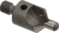 Made in USA - 2-1/2" OAL, 1/2" Head Diam, 2 Flute, 100° Incl Angle, Integral Pilot, Adjustable Stop Countersink - Americas Industrial Supply