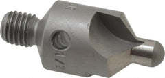 Made in USA - 2-1/2" OAL, 1/2" Head Diam, 3 Flute, 100° Incl Angle, Integral Pilot, Adjustable Stop Countersink - Americas Industrial Supply