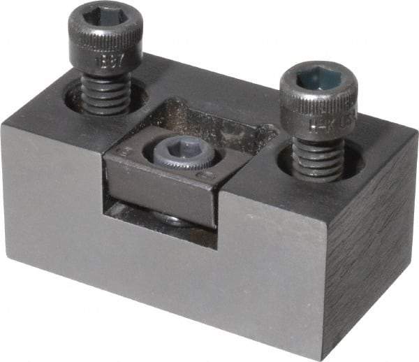 Mitee-Bite - 1/4-20 Screw Thread, 1.23" Wide Serrated Steel Compact Modular Style Screw Mount Toe Clamp - 3,600 Lb Holding Force, 14.5 Lb Ft Torque, 0.024" Throw - Americas Industrial Supply