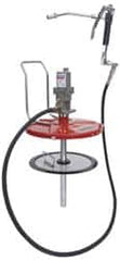 Lincoln - Grease Lubrication Aluminum Air-Operated Pump - For 25 to 50 Lb (Drum) & 35 to 50 Lb (Pail) Container - Americas Industrial Supply