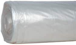 Value Collection - 100' Long x 20' Wide Polyethylene Tarp & Dust Cover - Clear, 4 mil Thickness - Americas Industrial Supply