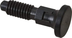 Gibraltar - 3/8-16, 1/4" Max Plunger Diam, 0.25 Lb Init to 2 Lb Final End Force, Locking Knob Handle Plunger - Delrin Knob, 0.94" Body Length, 3/4" Length Under Head/Shoulder, 0.18" Plunger Projection - Americas Industrial Supply