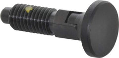 Gibraltar - 1/2-13, 0.31" Max Plunger Diam, 0.5 Lb Init to 1.75 Lb Final End Force, Locking Knob Handle Plunger - Delrin Knob, 1-1/4" Body Length, 1" Length Under Head/Shoulder, 1/4" Plunger Projection - Americas Industrial Supply