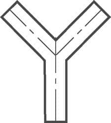 VNE - 2" Unpolished Style Sanitary Stainless Steel Pipe True Y - Americas Industrial Supply