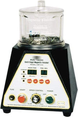 Raytech - 1/12 hp, 150 Grams Pin Capacity, Centrifugal Magnetic Finisher - 6" Bowl Diam, 115 Volts, with Variable Speed, Forward-Reverse Function & Programmable Timer - Americas Industrial Supply
