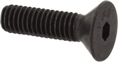 Value Collection - #8-36 UNF Hex Socket Drive, 82° Flat Screw - Alloy Steel, Black Oxide Finish, Fully Threaded, 5/8" OAL - Americas Industrial Supply