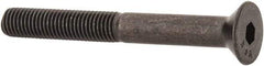 Value Collection - 1/4-28 UNF Hex Socket Drive, 82° Flat Screw - Alloy Steel, Black Oxide Finish, Partially Threaded, 2-1/4" OAL - Americas Industrial Supply