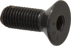 Value Collection - 5/16-24 UNF Hex Socket Drive, 82° Flat Screw - Alloy Steel, Black Oxide Finish, Fully Threaded, 7/8" OAL - Americas Industrial Supply