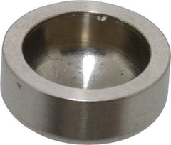 VNE - 1/2", Unpolished Style, Sanitary Stainless Steel Pipe End Cap - Butt Weld Connection, Grade 316L - Americas Industrial Supply
