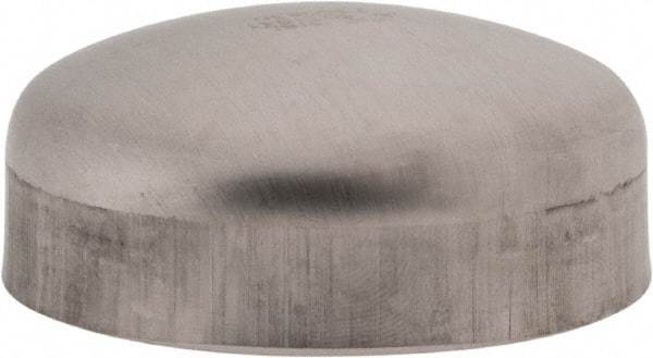VNE - 2-1/2", Unpolished Style, Sanitary Stainless Steel Pipe End Cap - Butt Weld Connection, Grade 316L - Americas Industrial Supply
