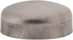 VNE - 2-1/2", Unpolished Style, Sanitary Stainless Steel Pipe End Cap - Butt Weld Connection, Grade 316L - Americas Industrial Supply