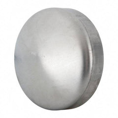 VNE - 4", Unpolished Style, Sanitary Stainless Steel Pipe End Cap - Butt Weld Connection, Grade 304 - Americas Industrial Supply