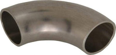 VNE - 1", Unpolished Style, Sanitary Stainless Steel Pipe 90° Elbow - Butt Weld x Butt Weld Connection, Grade 304 - Americas Industrial Supply