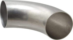 VNE - 4", Unpolished Style, Sanitary Stainless Steel Pipe 90° Elbow - Butt Weld x Butt Weld Connection, Grade 304 - Americas Industrial Supply