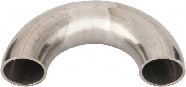 VNE - 1", Unpolished Style, Sanitary Stainless Steel Pipe 180° U Bend - Butt Weld x Butt Weld Connection, Grade 304 - Americas Industrial Supply