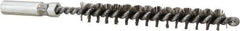 Value Collection - 5/16" Diam Helical Stainless Steel Tube Brush - 0.006" Filament Diam, 2-3/8" Brush Length, 4" OAL, 3/16-24 Female Shank - Americas Industrial Supply