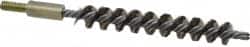 Value Collection - 1/2" Diam Helical Stainless Steel Tube Brush - 0.012" Filament Diam, 3-1/2" Brush Length, 5-1/2" OAL, 1/4-20 Male Shank - Americas Industrial Supply
