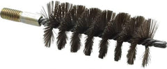 Value Collection - 2" Diam Helical Stainless Steel Tube Brush - 0.012" Filament Diam, 4-1/4" Brush Length, 7-1/2" OAL, 1/2-12 Male Shank - Americas Industrial Supply