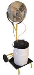 TPI - 18" Fan, 5,750 CFM, 1/8 hp Misting Cooler - 1 Speed, 1 Phase, 120 Volts, 2.2 Amps - Americas Industrial Supply