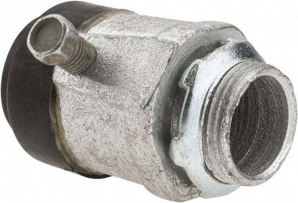 Cooper Crouse-Hinds - 3/4" Trade, Malleable Iron Set Screw Straight Rigid/Intermediate (IMC) Conduit Connector - Noninsulated - Americas Industrial Supply