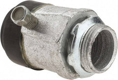 Cooper Crouse-Hinds - 3/4" Trade, Malleable Iron Set Screw Straight Rigid/Intermediate (IMC) Conduit Connector - Noninsulated - Americas Industrial Supply